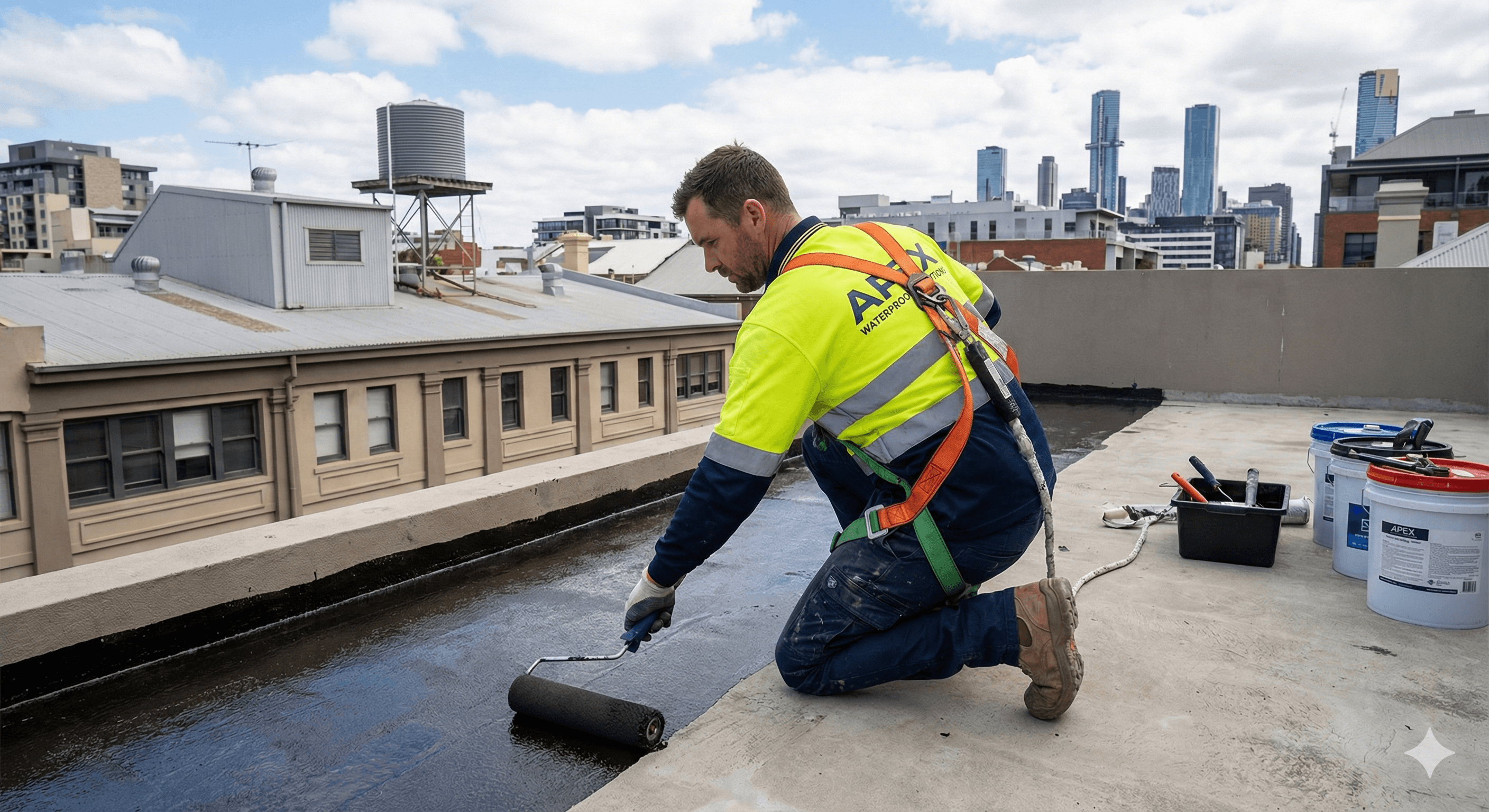 Professional waterproofing work